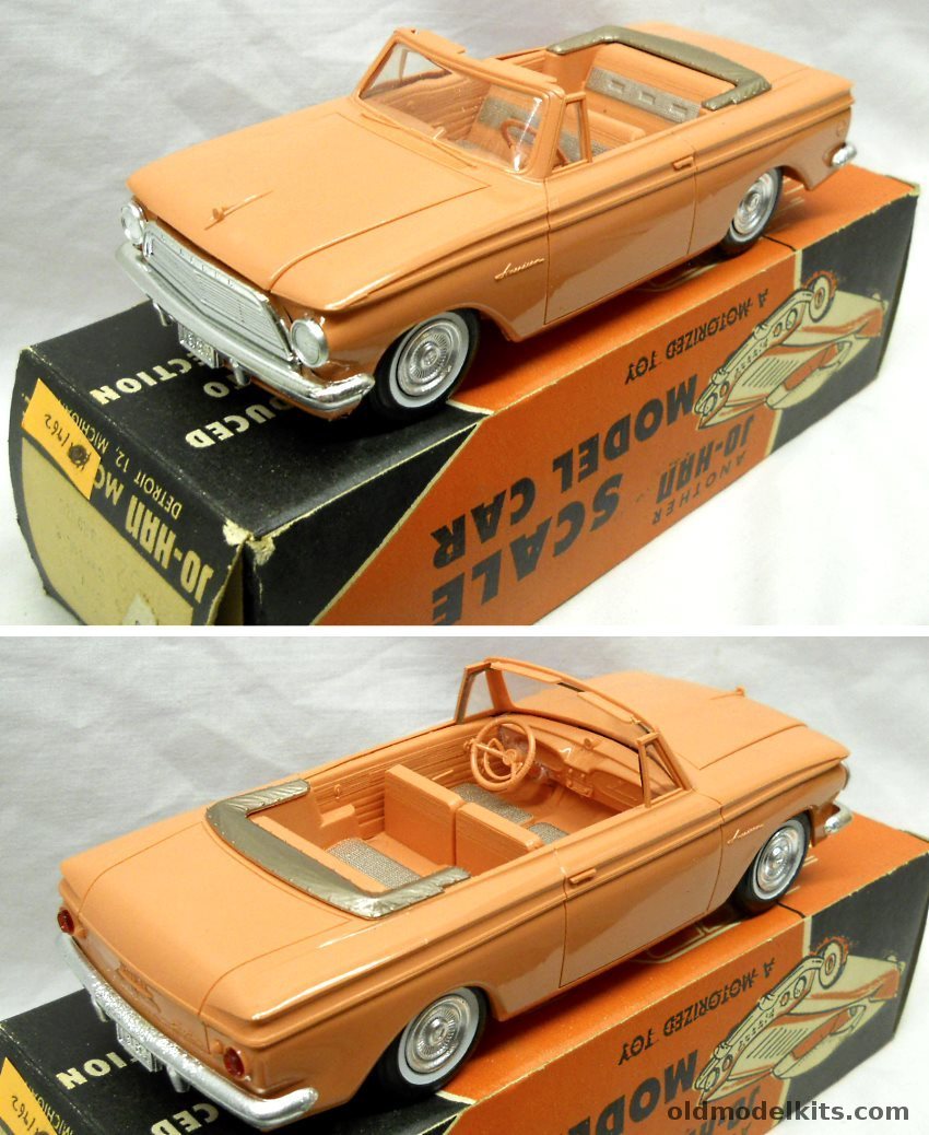 Jo-Han 1/25 1962 AMC Rambler American Custom Convertible Promo With Original Box plastic model kit